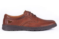 Komfortowe brązowe półbuty męskie Łukbut 1808