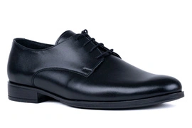 Czarne wizytowe półbuty męskie Łukbut 24030-4-J-001