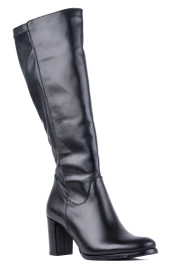 Kozaki damskie skórzane na szerszą łydkę Łukbut 29300-3-Z-001 