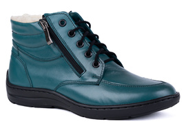 Trzewiki damskie, ocieplone naturalną owczą wełną Łukbut 07240-3-Z-435