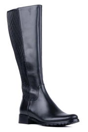 Kozaki damskie skórzane na szerszą łydkę Łukbut 29350-3-Z-001 