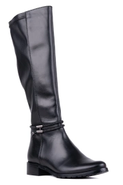 Kozaki damskie skórzane na szerszą łydkę Łukbut 29280-3-Z-001