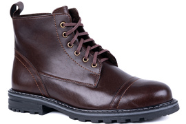 Trzewiki męskie w stylu traperka w kolorze brązowym Łukbut 22240-4-Z-330