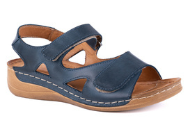 Sandały damskie niebieskie komfortowe Łukbut 16420-3-L-219 